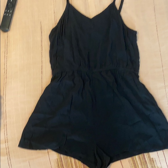 Black romper with mesh top - Picture 4 of 5